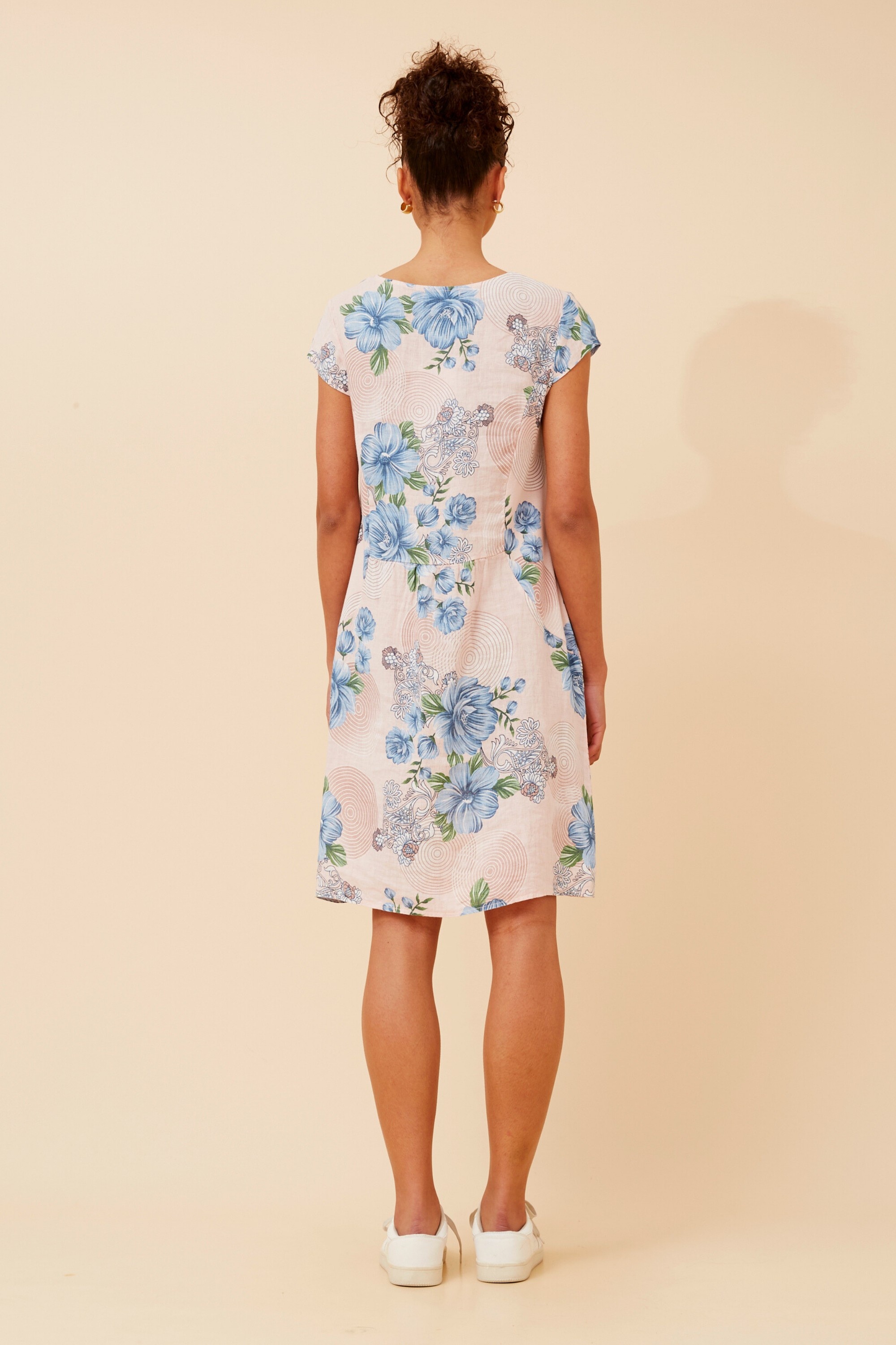 SISLEY FLORAL LINEN DRESS