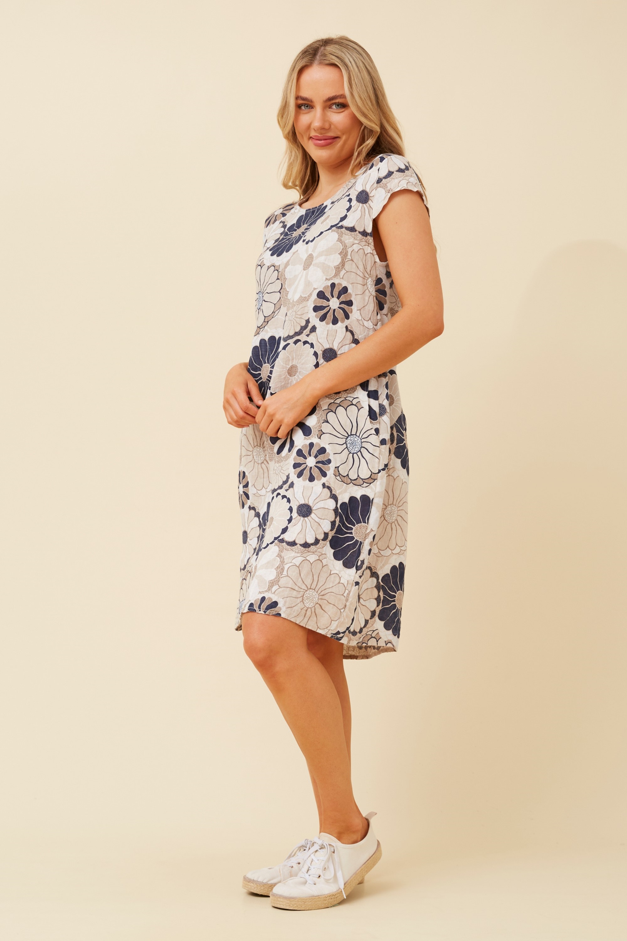 SISLEY FLORAL SHORT DRESS