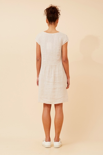 SISLEY POLKA DOT LINEN DRESS
