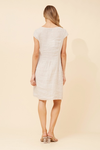 SISLEY SOLID LINEN DRESS