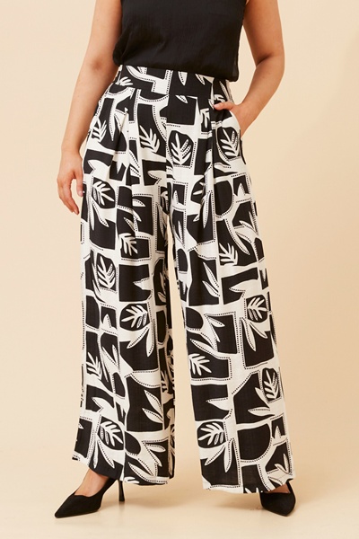 SITA LEAF PRINT PANTS