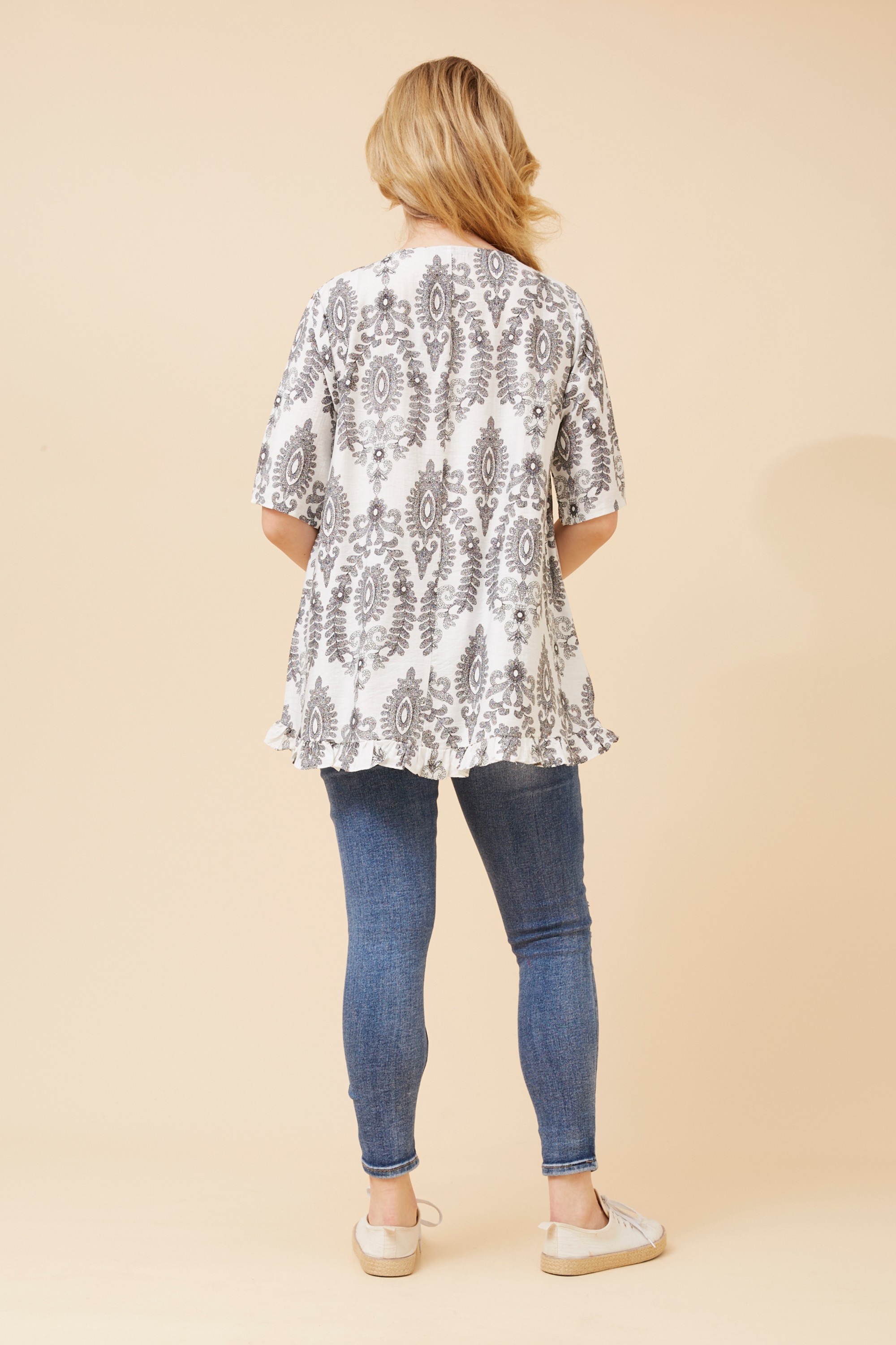SKIRA ABSTRACT PRINT TOP