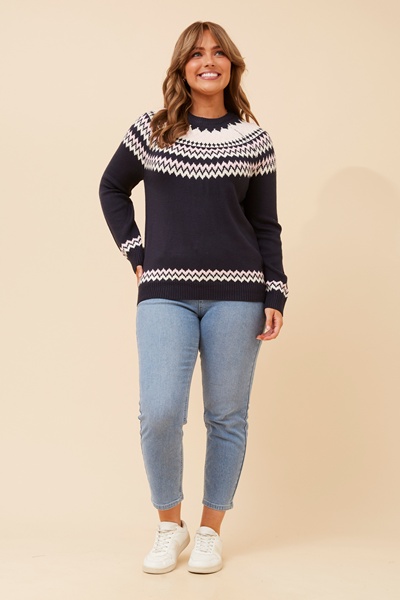 SOLAY JACQUARD KNIT PULLOVER