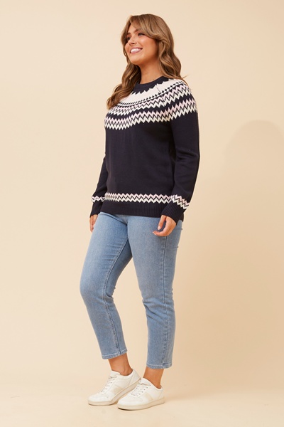SOLAY JACQUARD KNIT PULLOVER