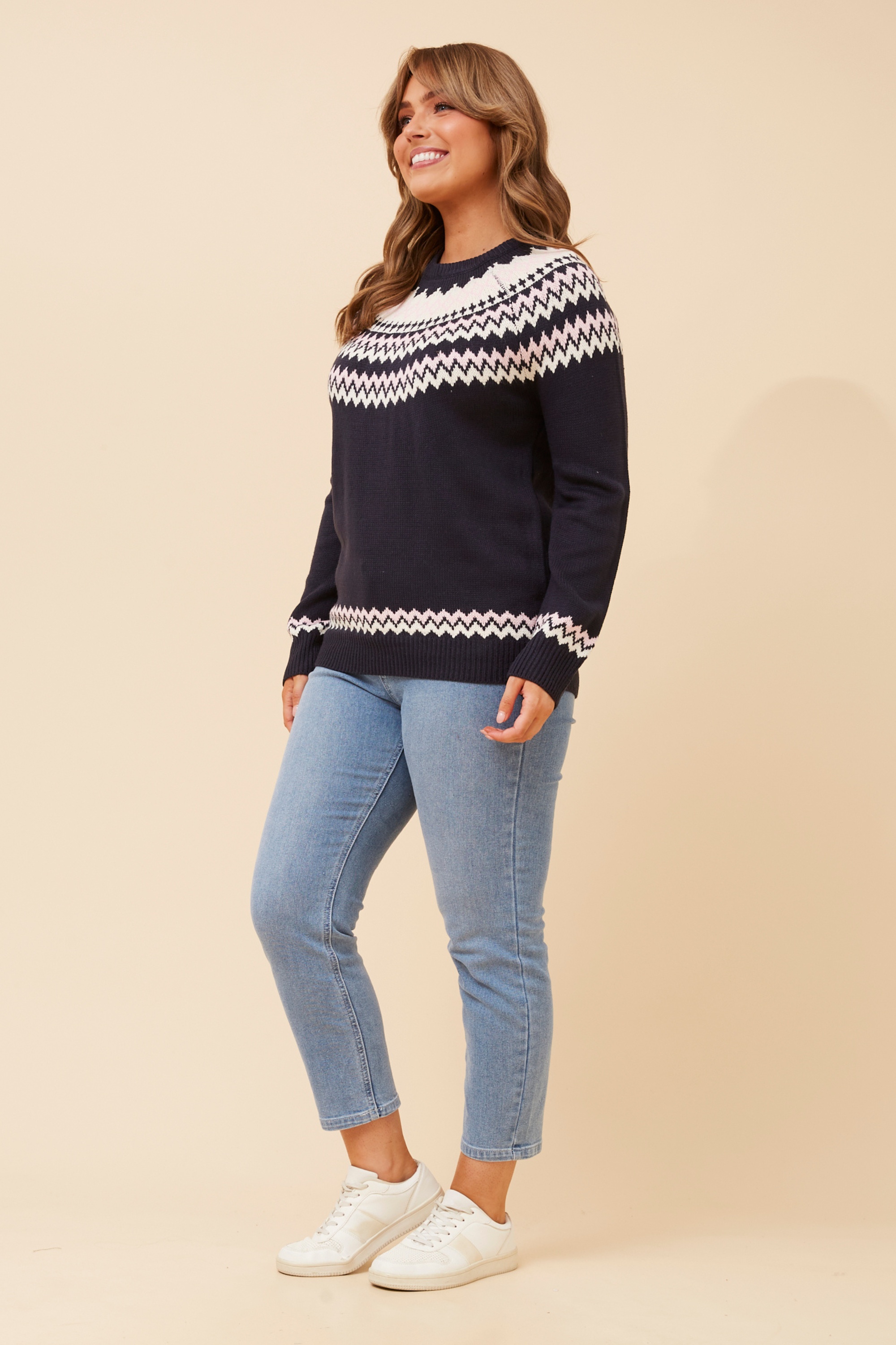 SOLAY JACQUARD KNIT PULLOVER
