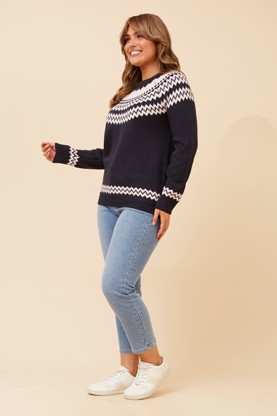 SOLAY JACQUARD KNIT PULLOVER