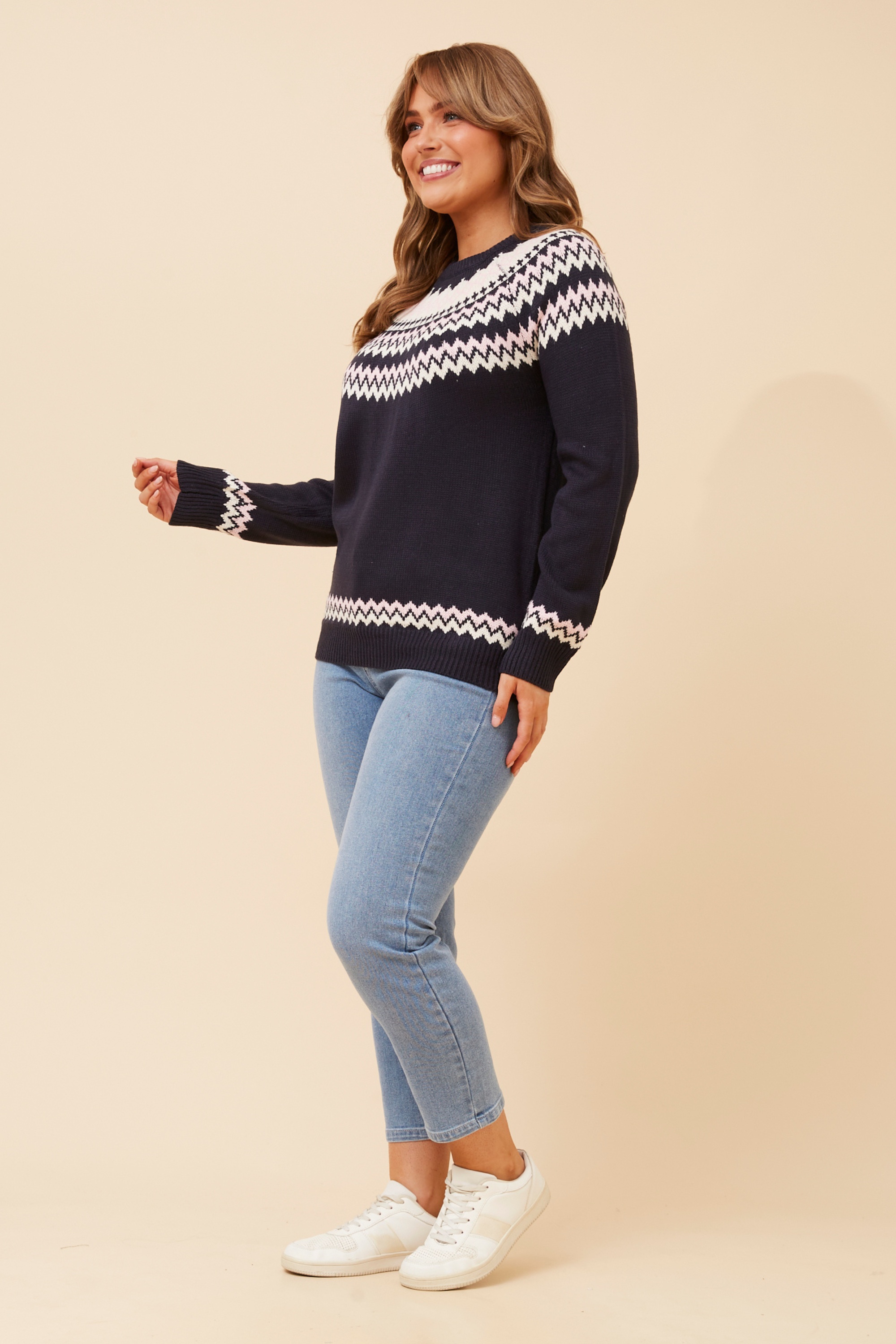 SOLAY JACQUARD KNIT PULLOVER