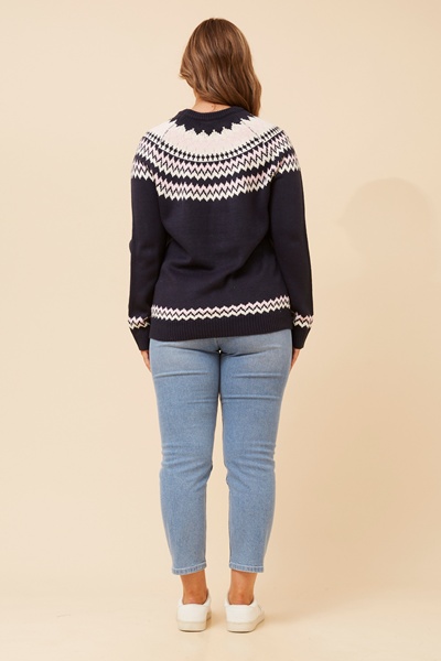 SOLAY JACQUARD KNIT PULLOVER