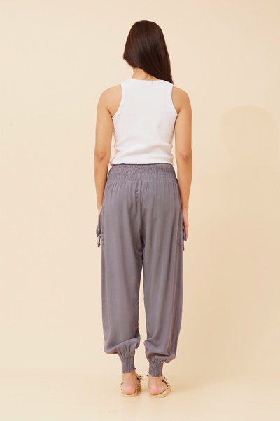 SOLID HAREM PANTS