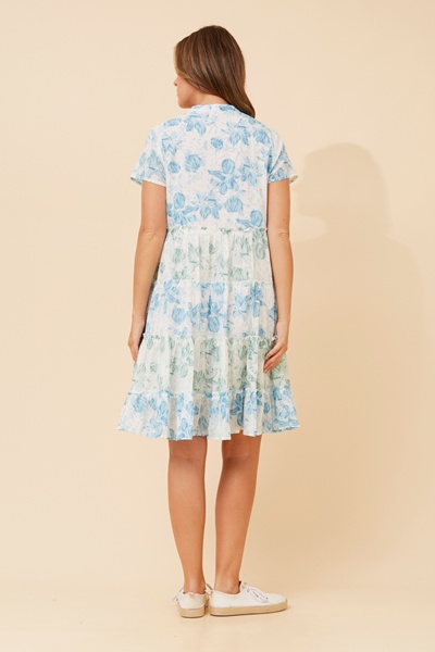 SOMYA FLORAL TIERED DRESS