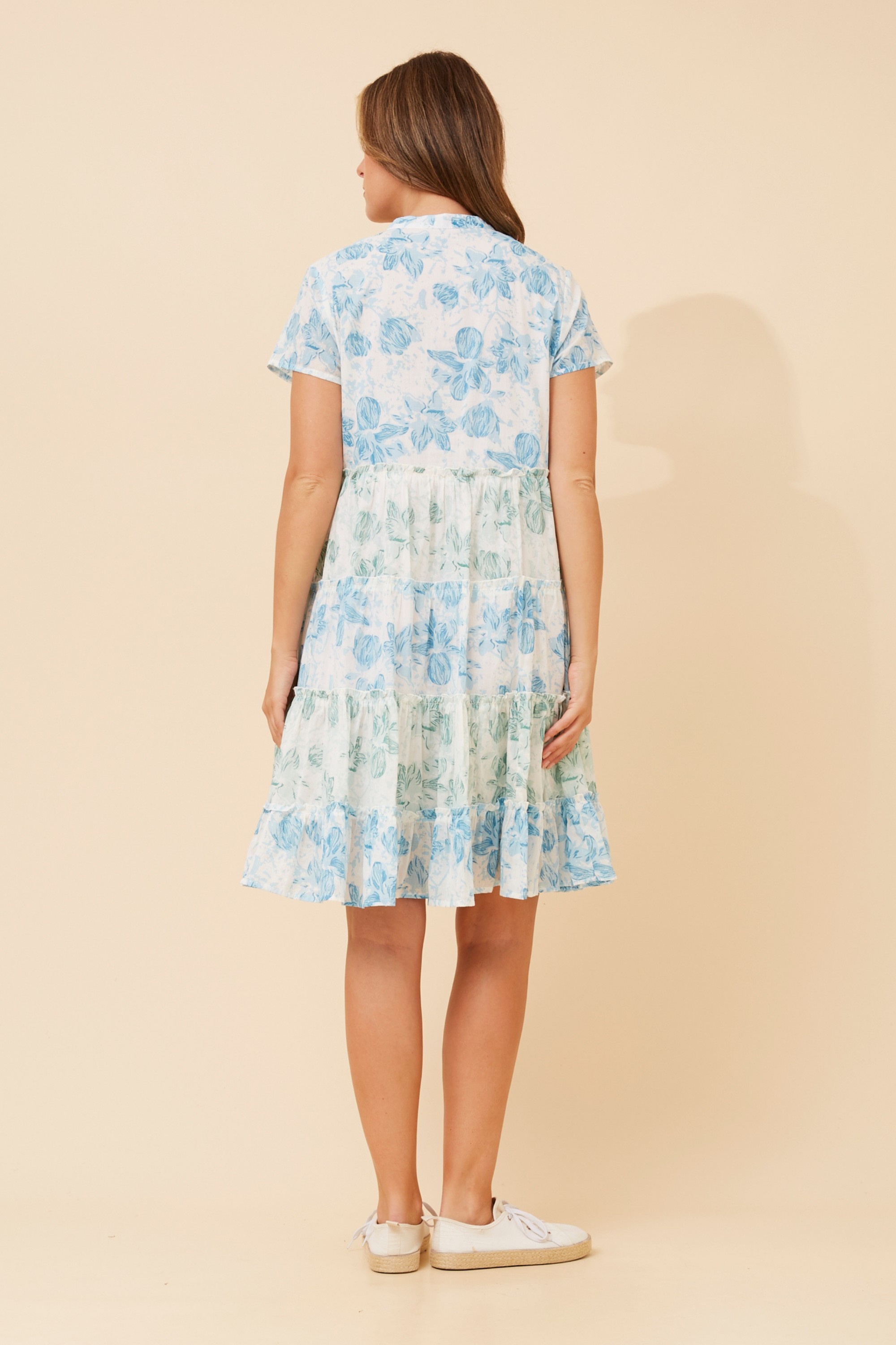 SOMYA FLORAL TIERED DRESS