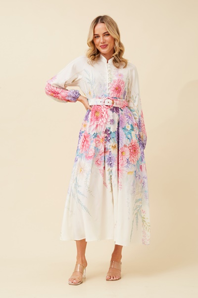 SONNET FLORAL MIDI DRESS