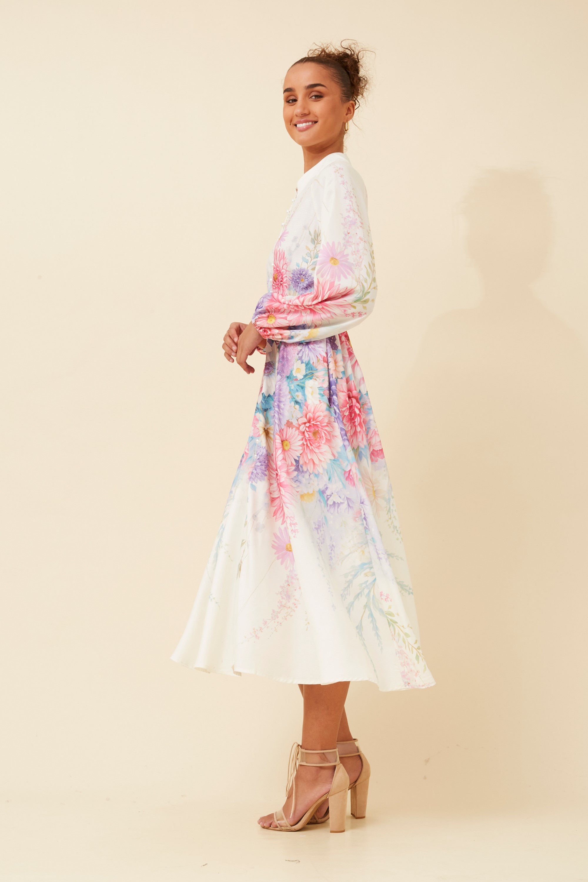 SONNET FLORAL MIDI DRESS