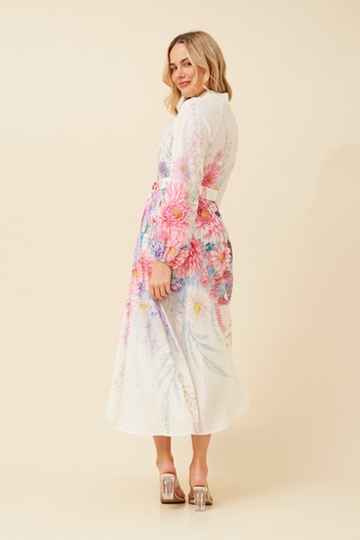 SONNET FLORAL MIDI DRESS