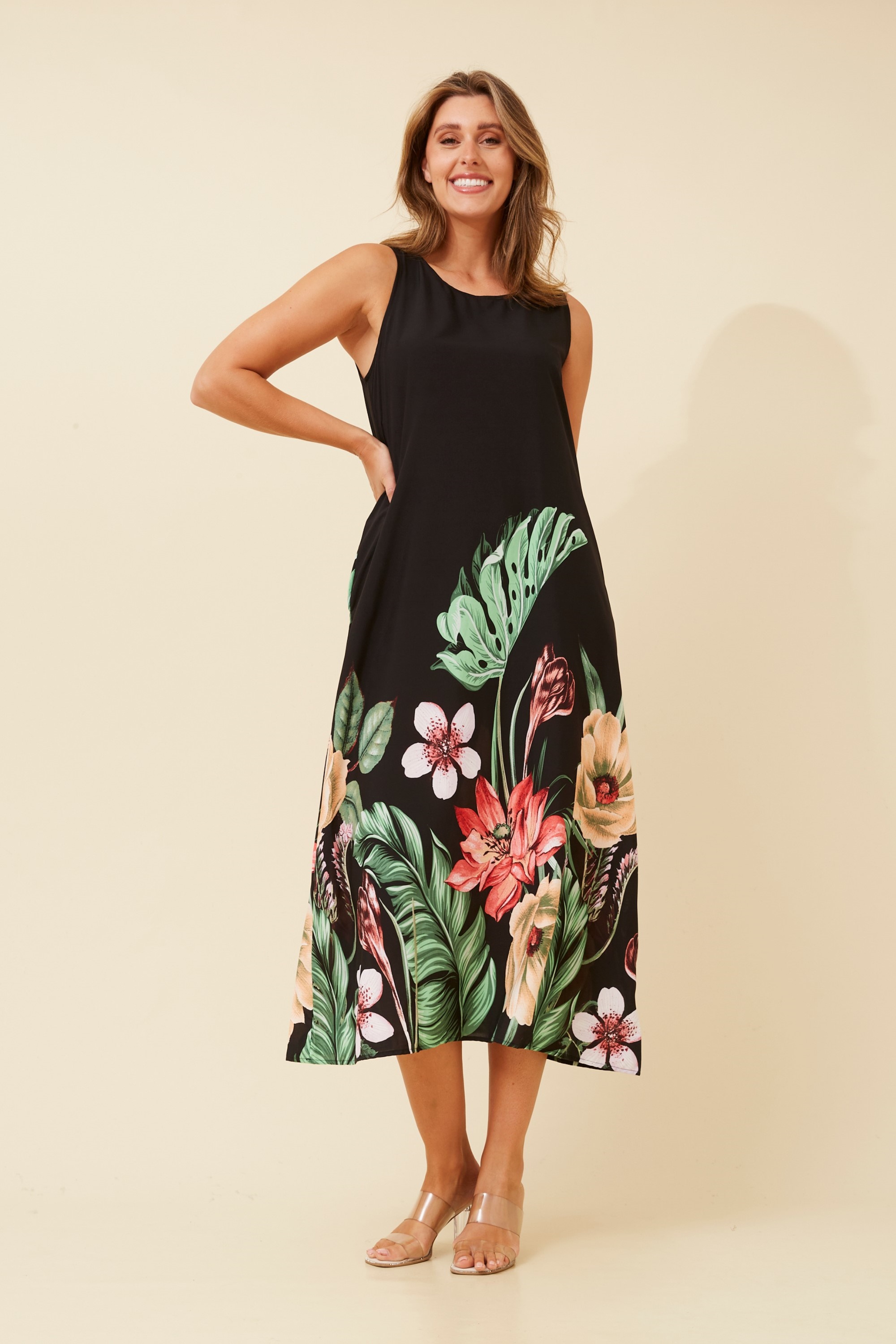 SORAY FLORAL MIDI DRESS