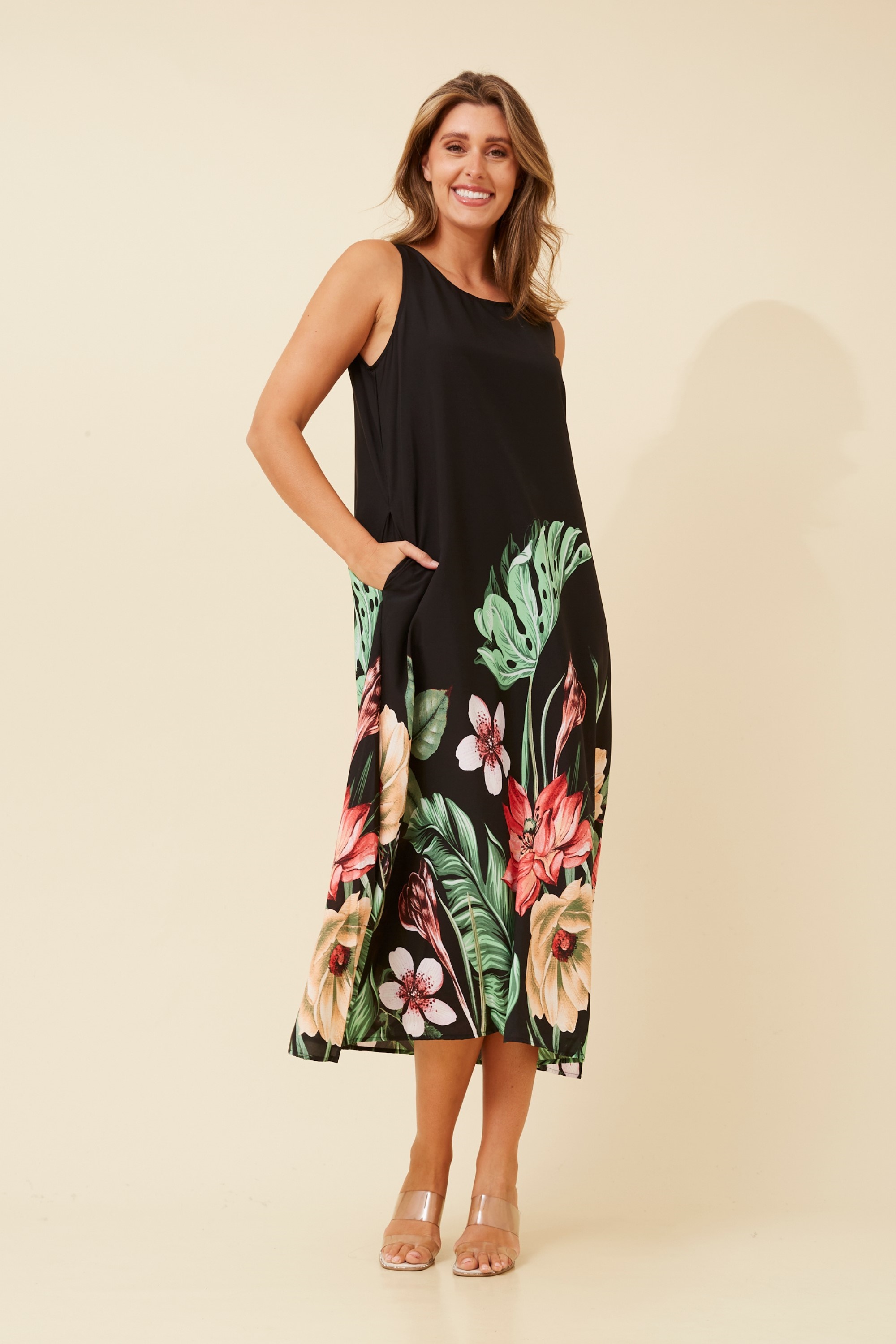 SORAY FLORAL MIDI DRESS