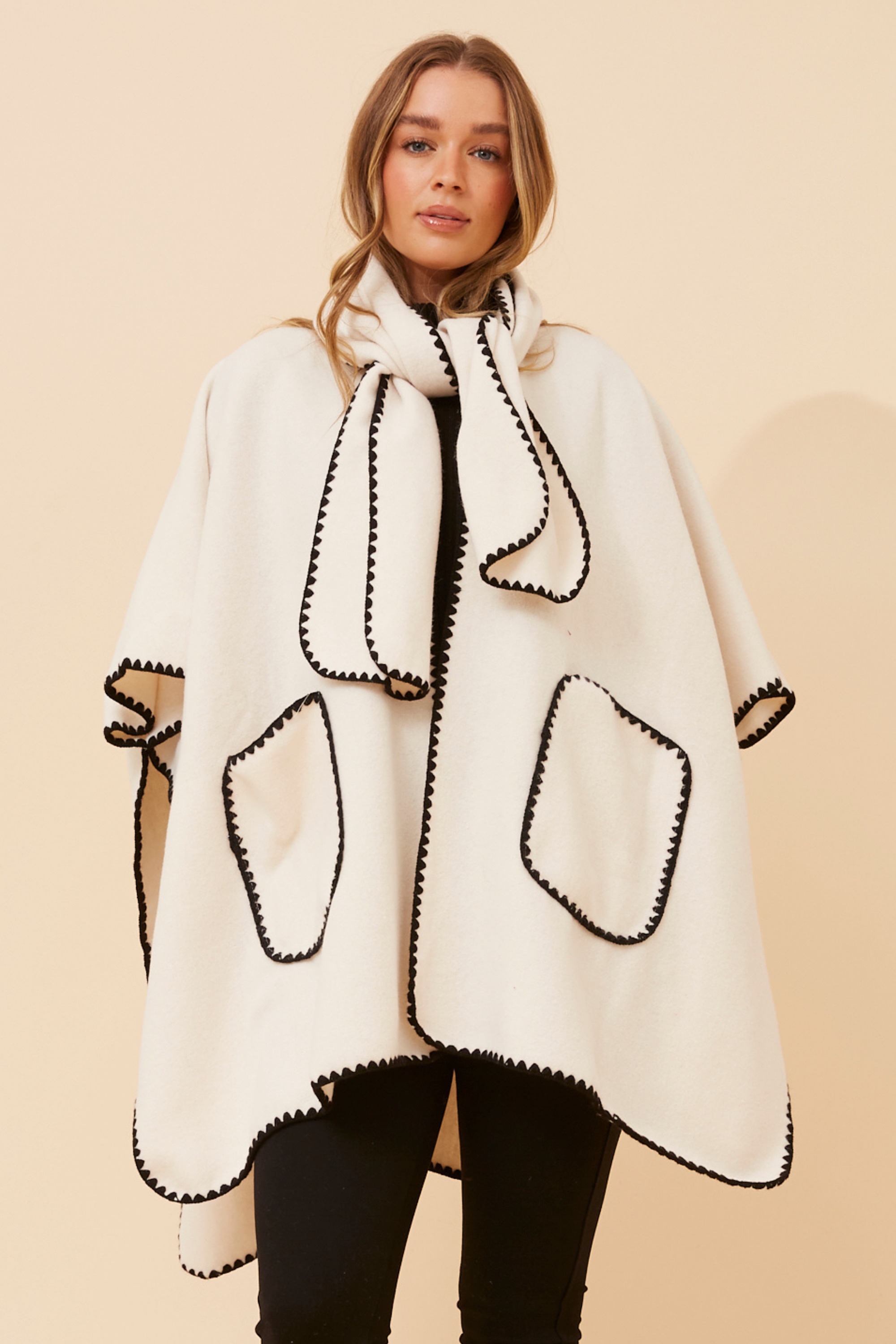 SORCHA SOLID PONCHO