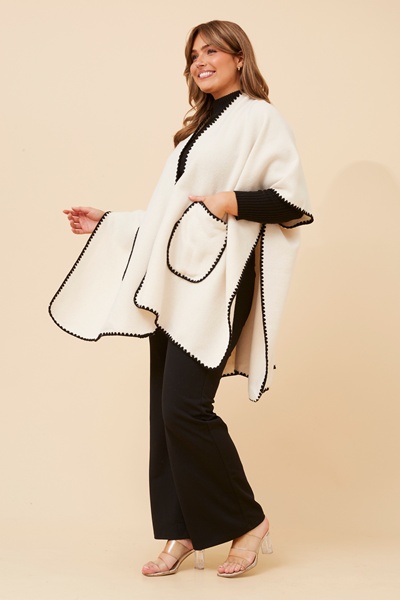 SORCHA SOLID PONCHO