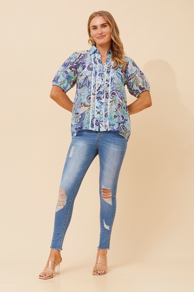 SORELLA PAISLEY PRINT SHIRT