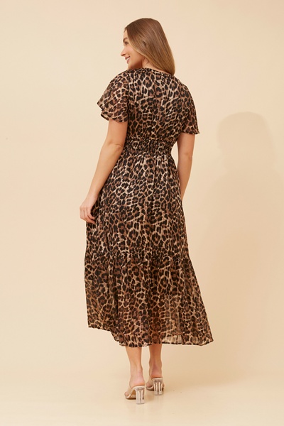 SOREN ANIMAL PRINT MAXI DRESS