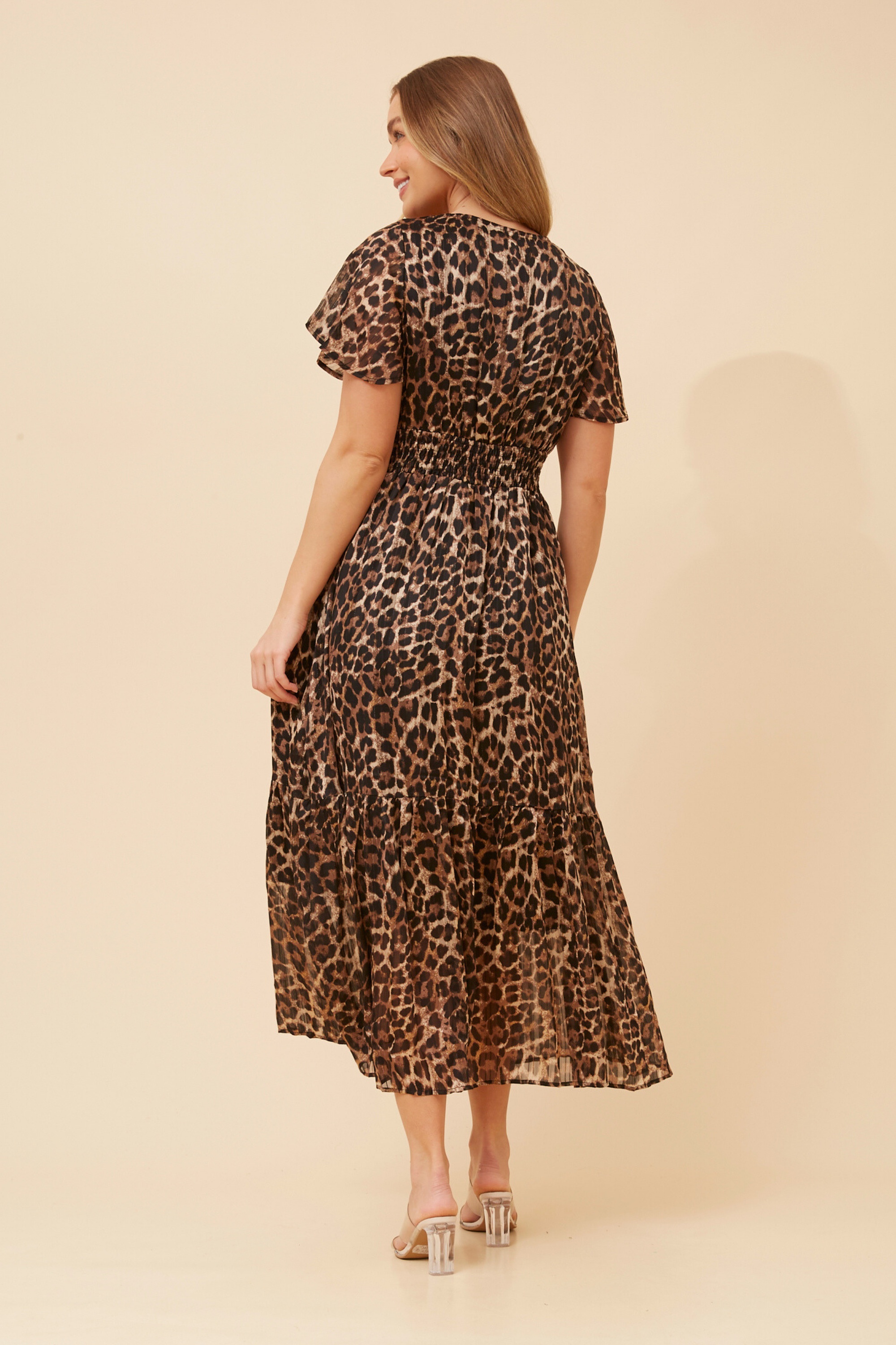 SOREN ANIMAL PRINT MAXI DRESS