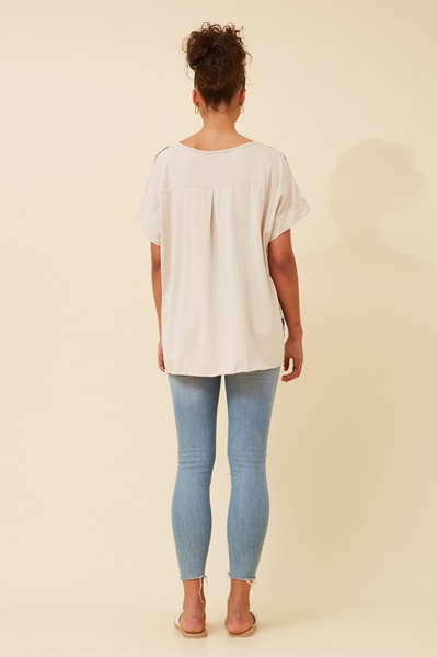SOULA FISH PRINT TOP