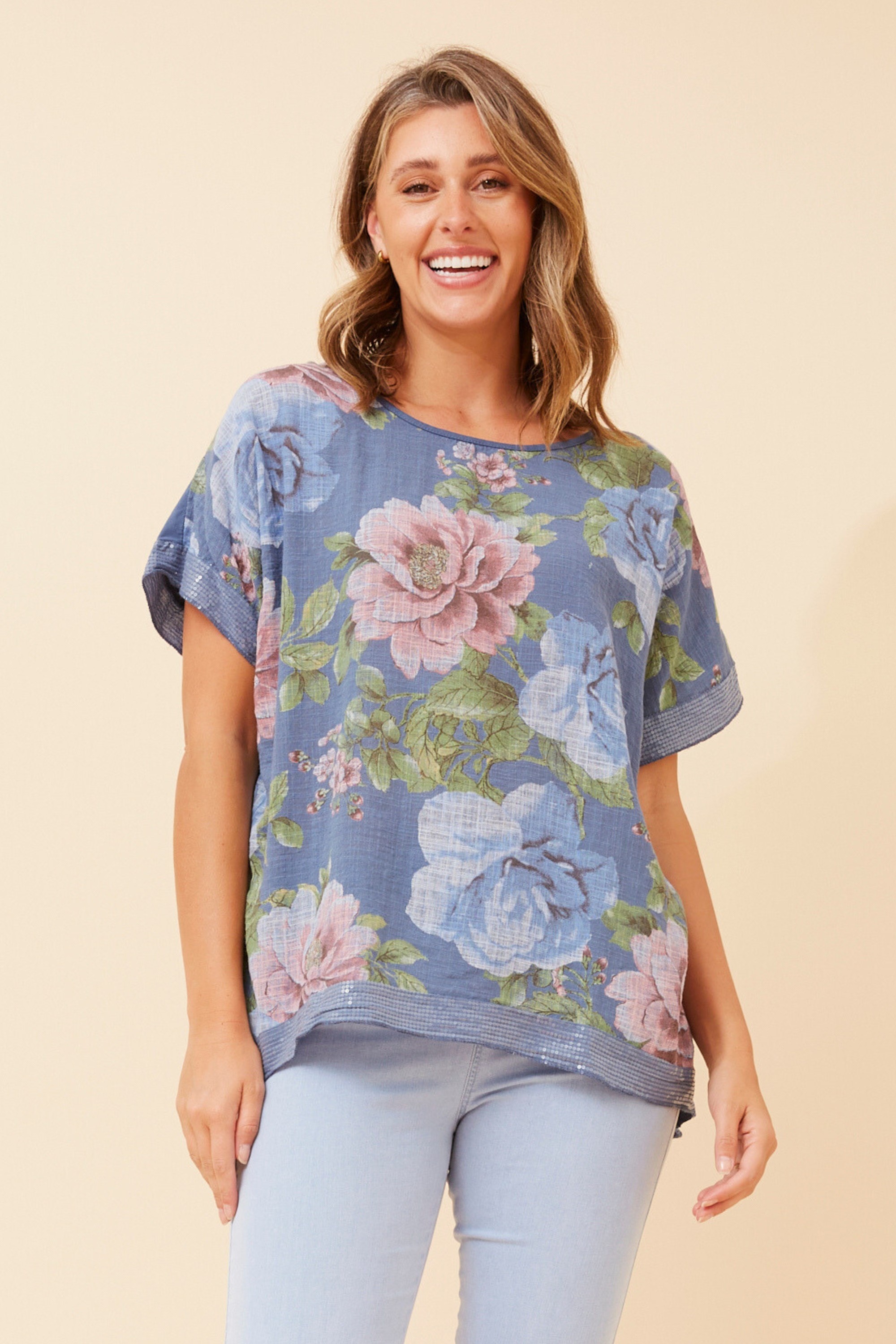 SOULA FLORAL PRINT TOP