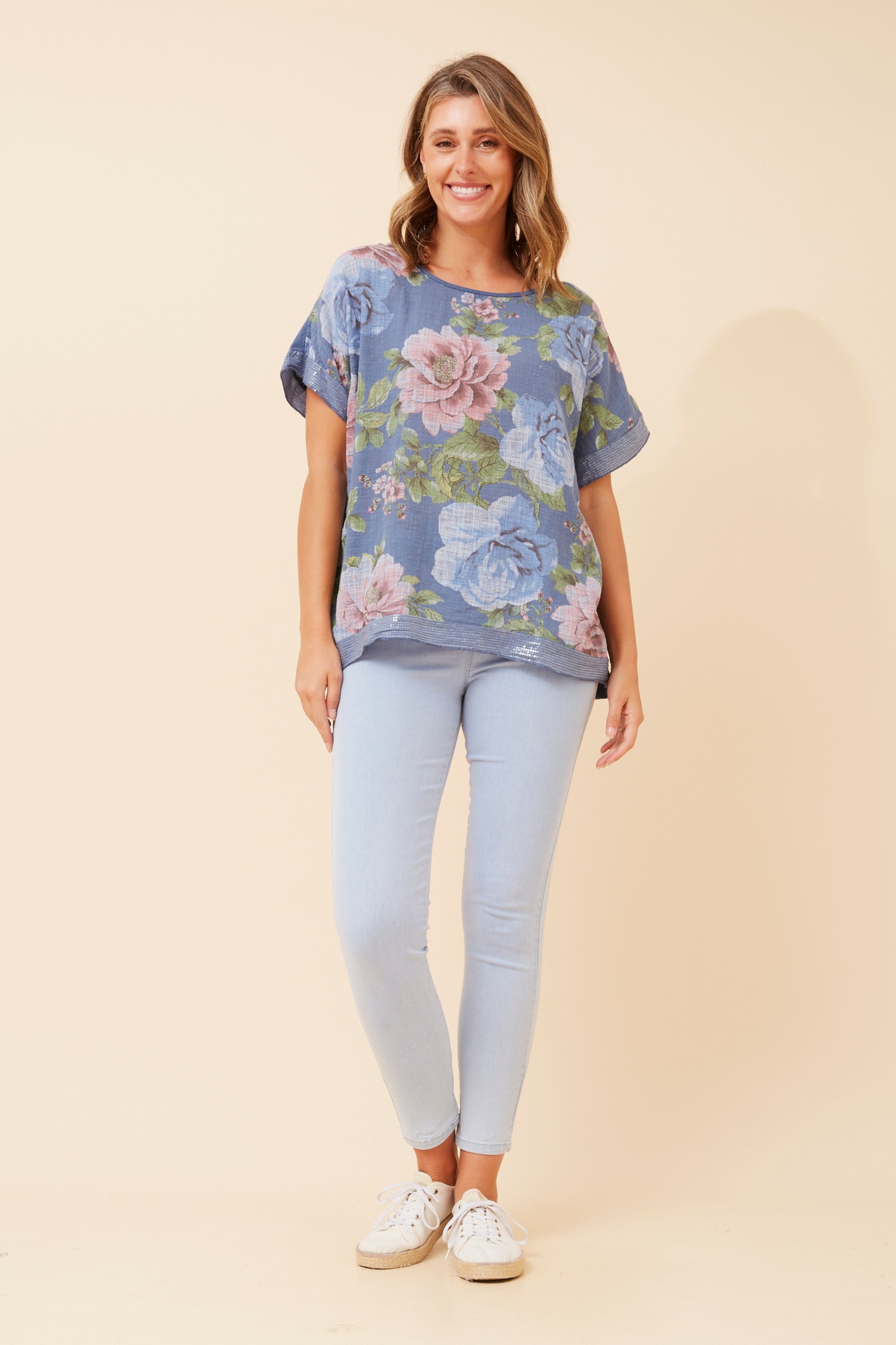 SOULA FLORAL PRINT TOP