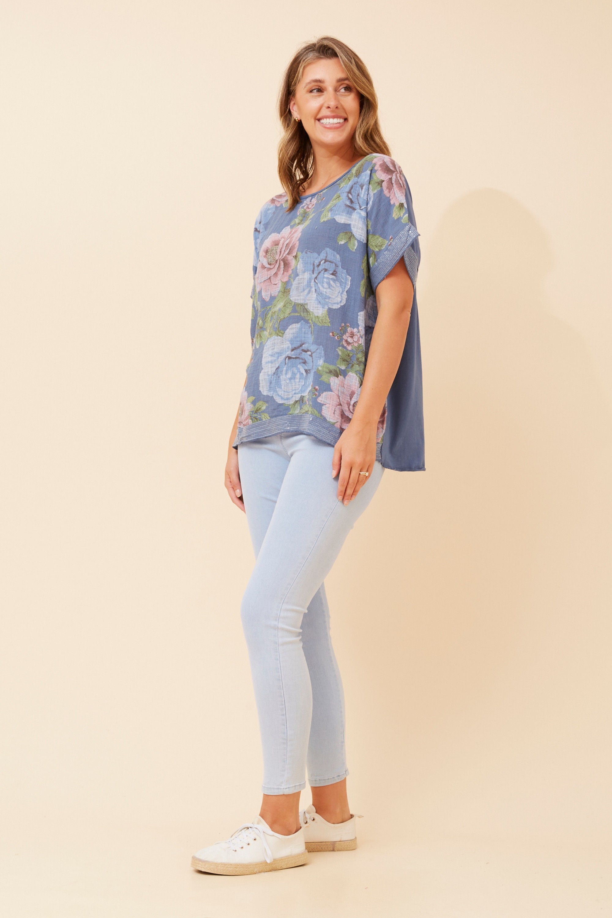 SOULA FLORAL PRINT TOP
