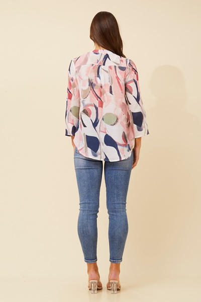 SPICY ABSTRACT PRINT TOP