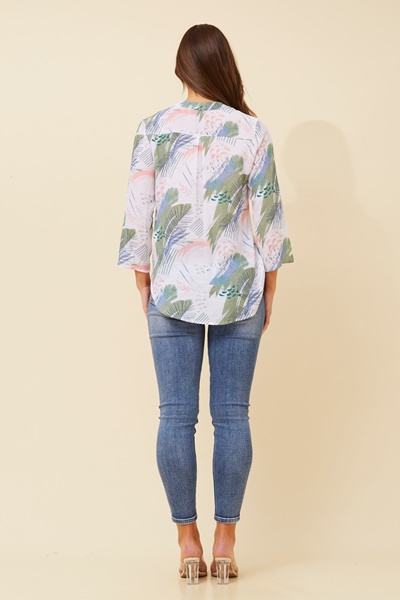 SPICY ABSTRACT PRINT TOP