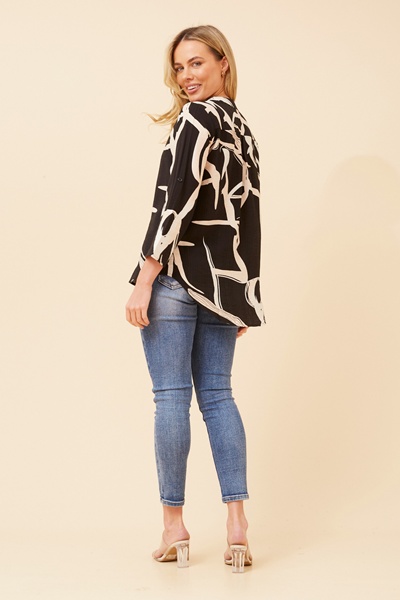 SPICY ABSTRACT PRINT TOP