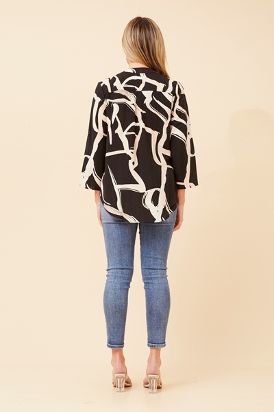 SPICY ABSTRACT PRINT TOP