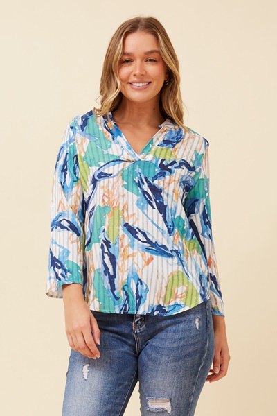 SPICY ABSTRACT PRINT TOP