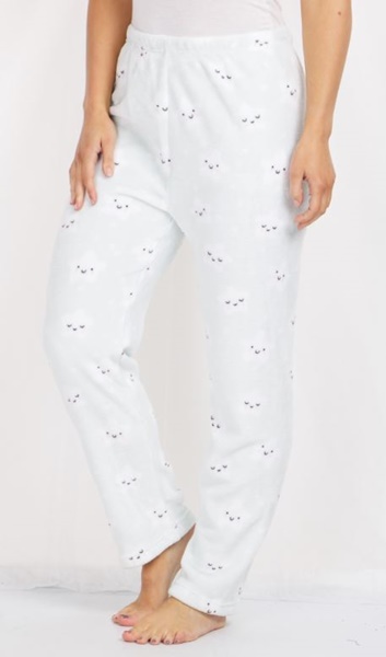 STAR PRINT PLUSH PYJAMA PANTS | FEMME 