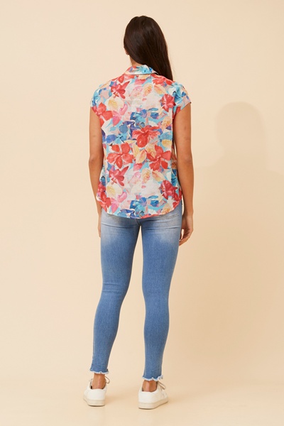 STARLETTE FLORAL PRINT SHIRT