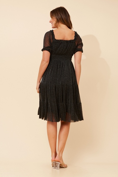 STELLAN SOLID MESH DRESS