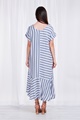 Stripe flip hem dress