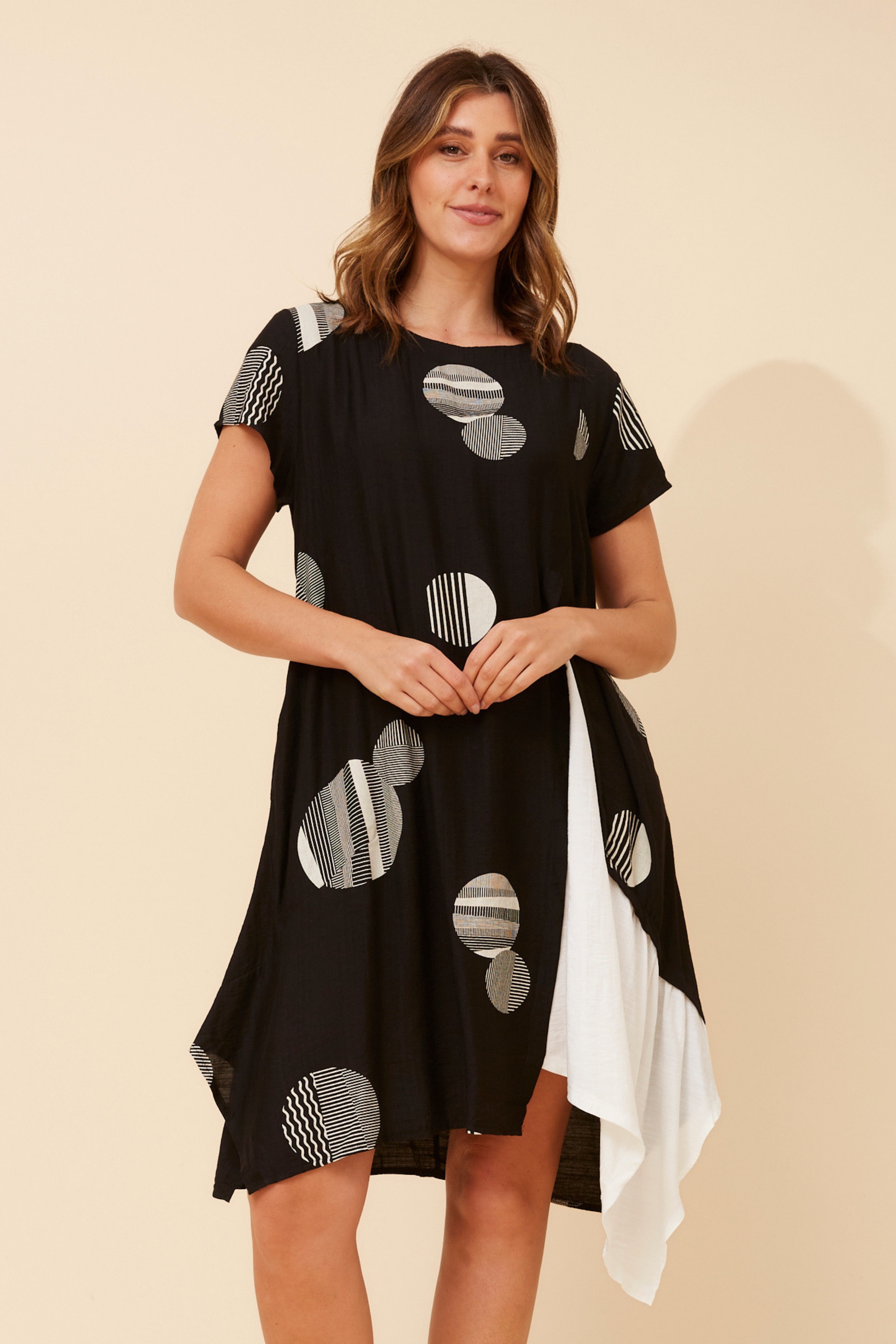 SUSANNA POLKA DOT PRINT DRESS