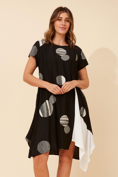 SUSANNA POLKA DOT PRINT DRESS