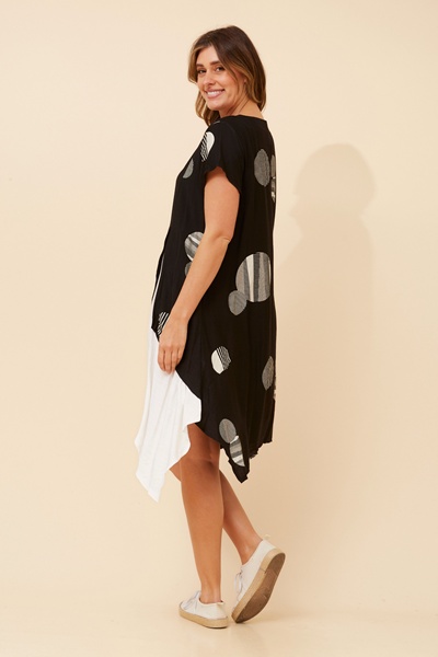 SUSANNA POLKA DOT PRINT DRESS
