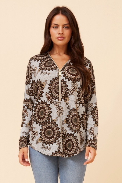 SUVI ABSTRACT PRINT TOP