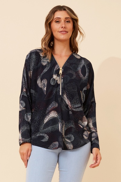 SUVI ABSTRACT PRINT TOP