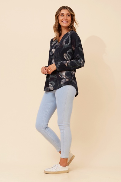 SUVI ABSTRACT PRINT TOP