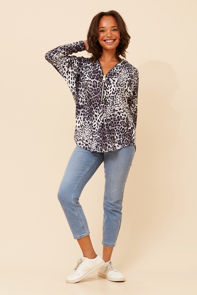 SUVI ANIMAL PRINT TOP