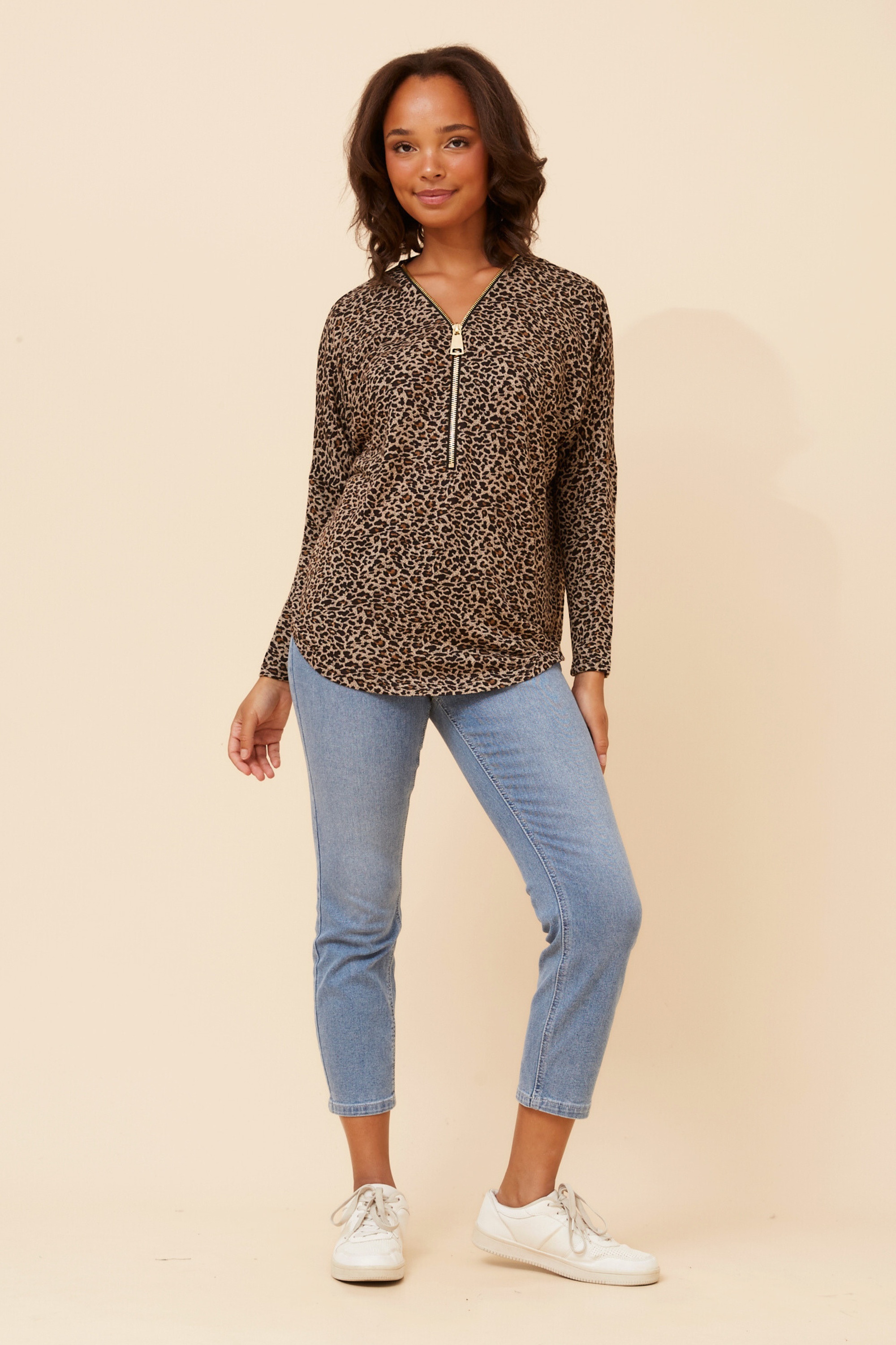 SUVI ANIMAL PRINT TOP