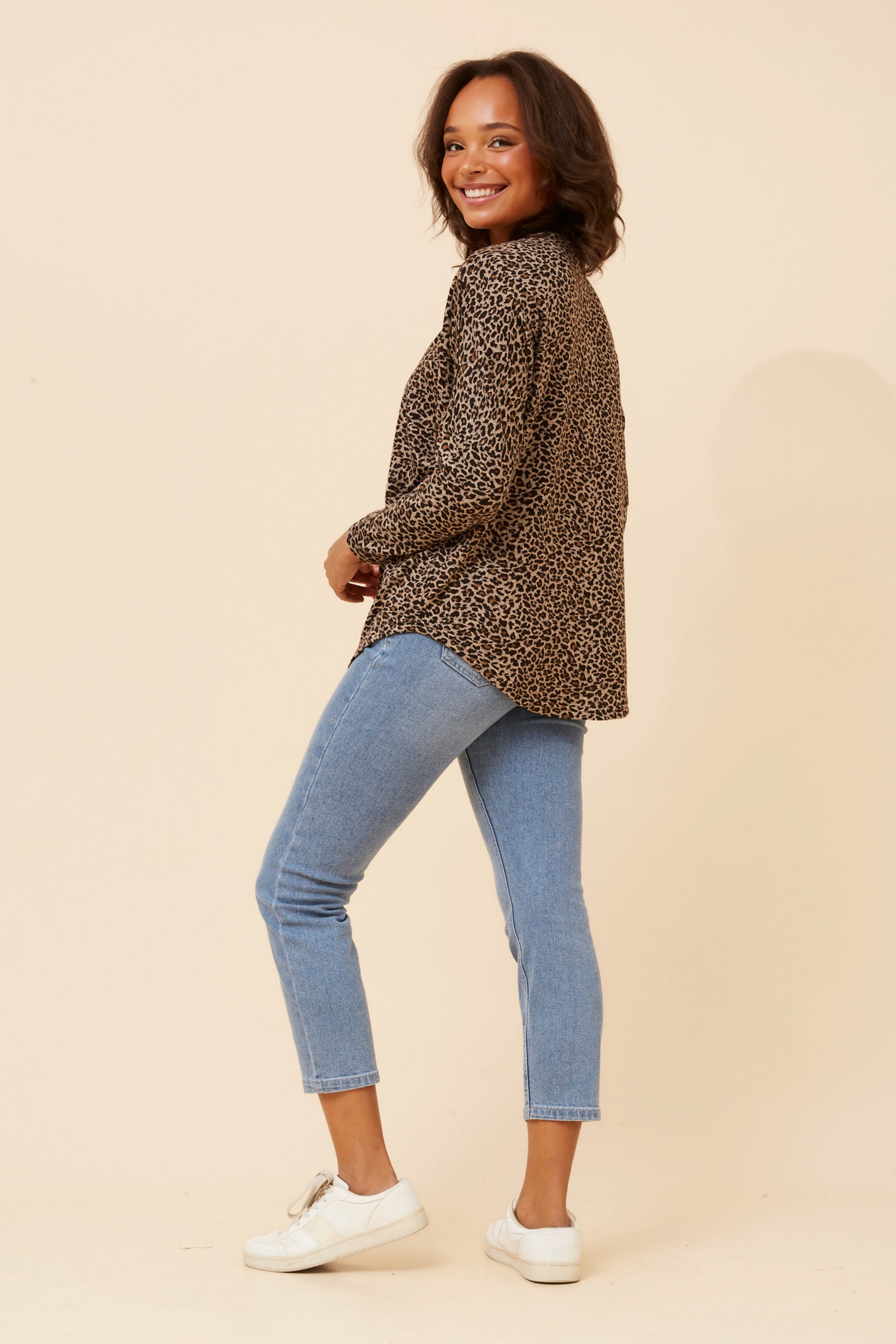 SUVI ANIMAL PRINT TOP
