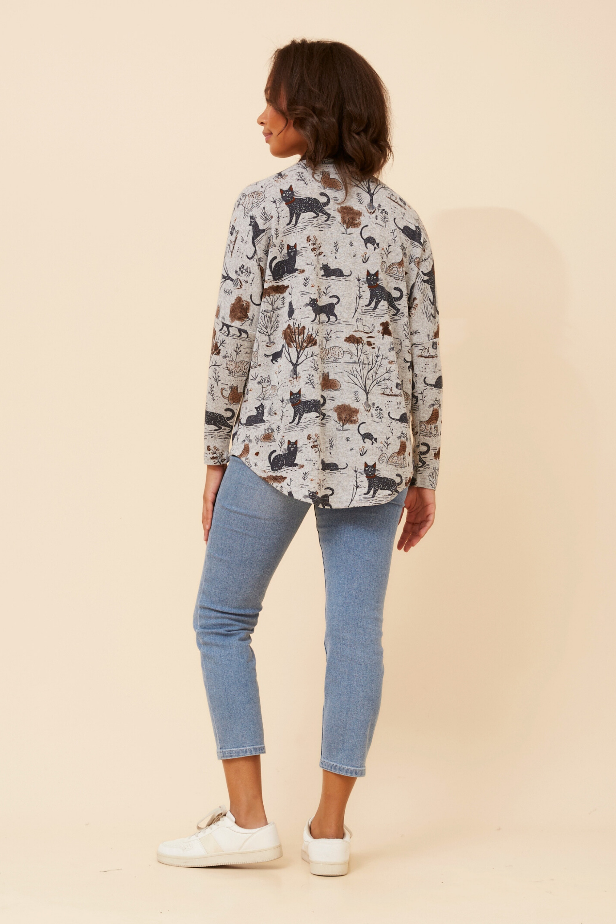 SUVI CAT PRINT TOP