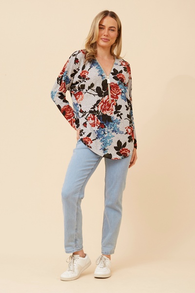 SUVI FLORAL PRINT TOP