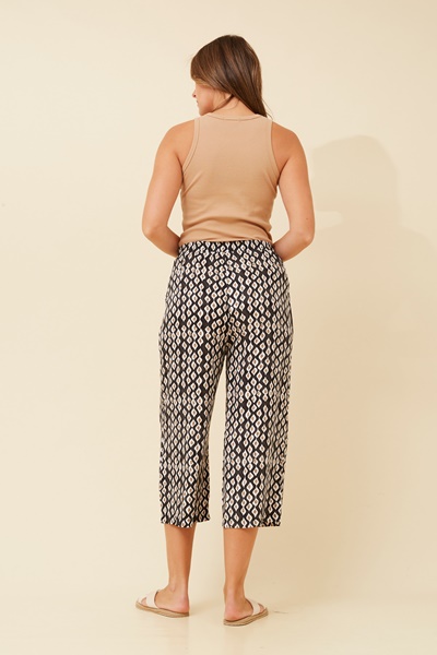 SUZE ABSTRACT PRINT CULOTTE